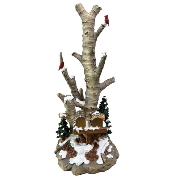 Dept 56 Village Birch Tree Cluster with Two Mailboxes 52631 in Orig Box - Picture 1 of 7